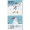 Snowman Snowday A by Farida Zaman 14" x 14" Canvas Wall Art (Set of 2)